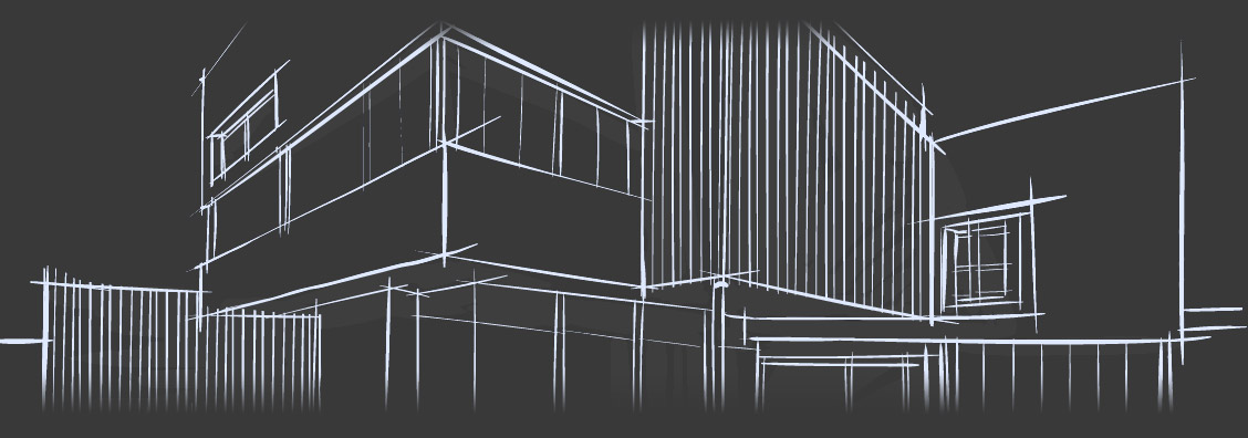 Architektur Sketch